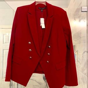 Beautiful Rosso colored blazer.